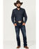 Image #1 - Wrangler Retro Men's Fenholloway Dark Wash Slim Bootcut Stretch Premium Green Jeans, , hi-res