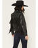 Image #4 - Idyllwind Women's Nance Studded Fringe Faux Leather Jacket, Black, hi-res
