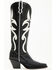 Image #2 - Wonderwest Women's Genoeva Tall Western Boots - Snip Toe, Black/white, hi-res