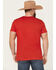 Image #4 - Cinch Men's Logo Short Sleeve Graphic T-Shirt, Red, hi-res