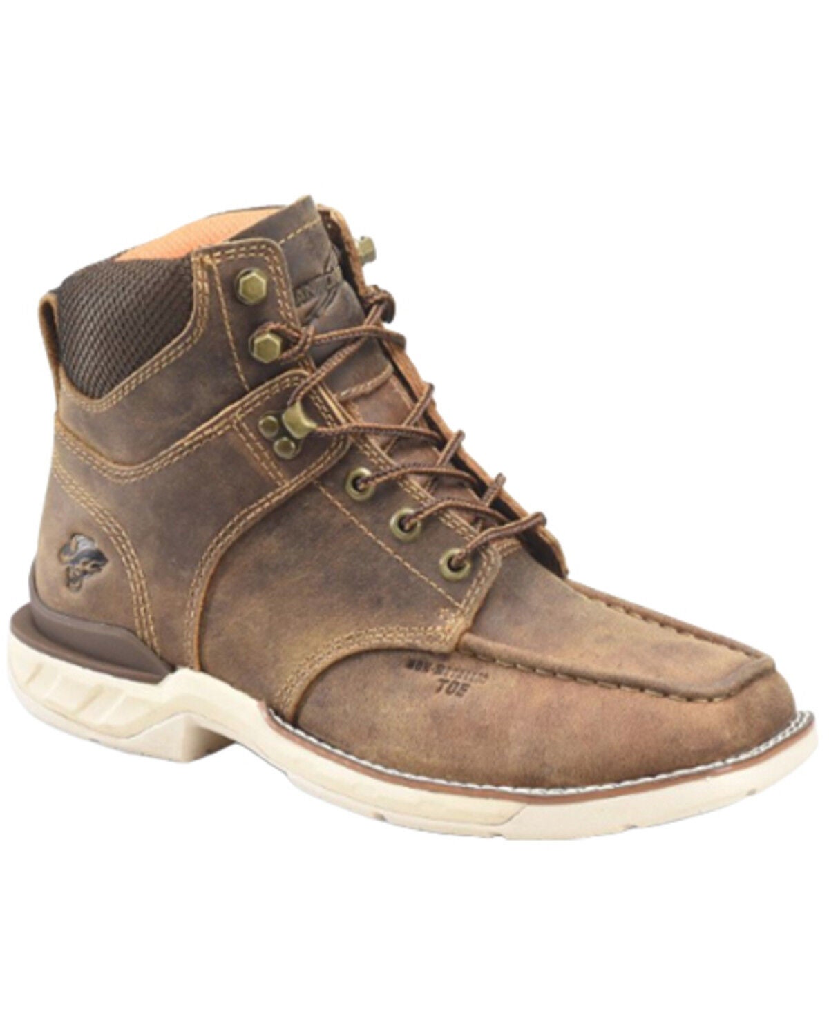 Phantom Rider Men's Brunel Lacer Work Boots - Composite Toe, Brown, hi-res
