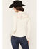 Image #4 - Shyanne Women's Rider Long Sleeve Knit Lace Yoke Button-Down Western Shirt, Natural, hi-res