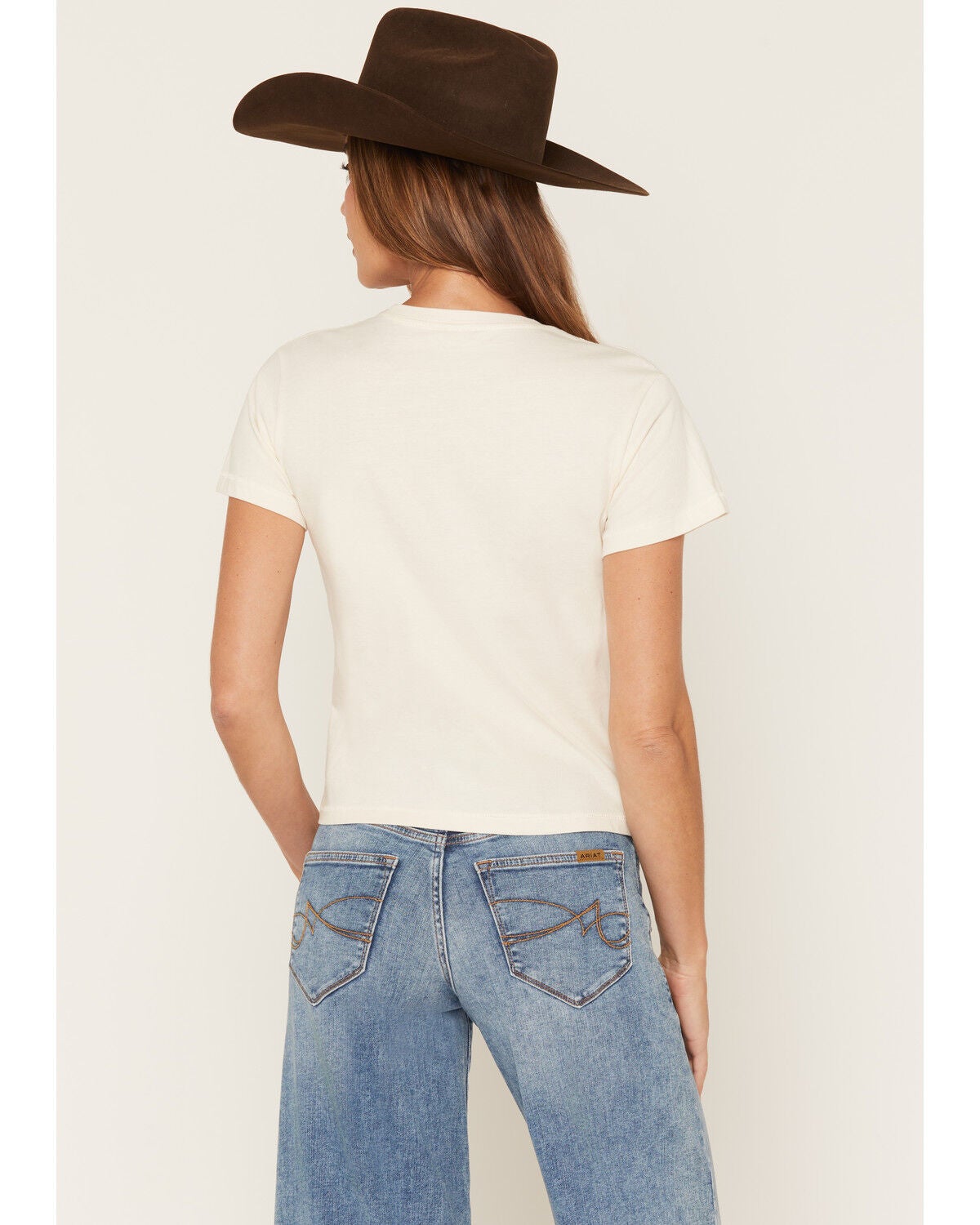 Image #4 - Ariat Women's True West Short Sleeve Graphic Tee, White, hi-res