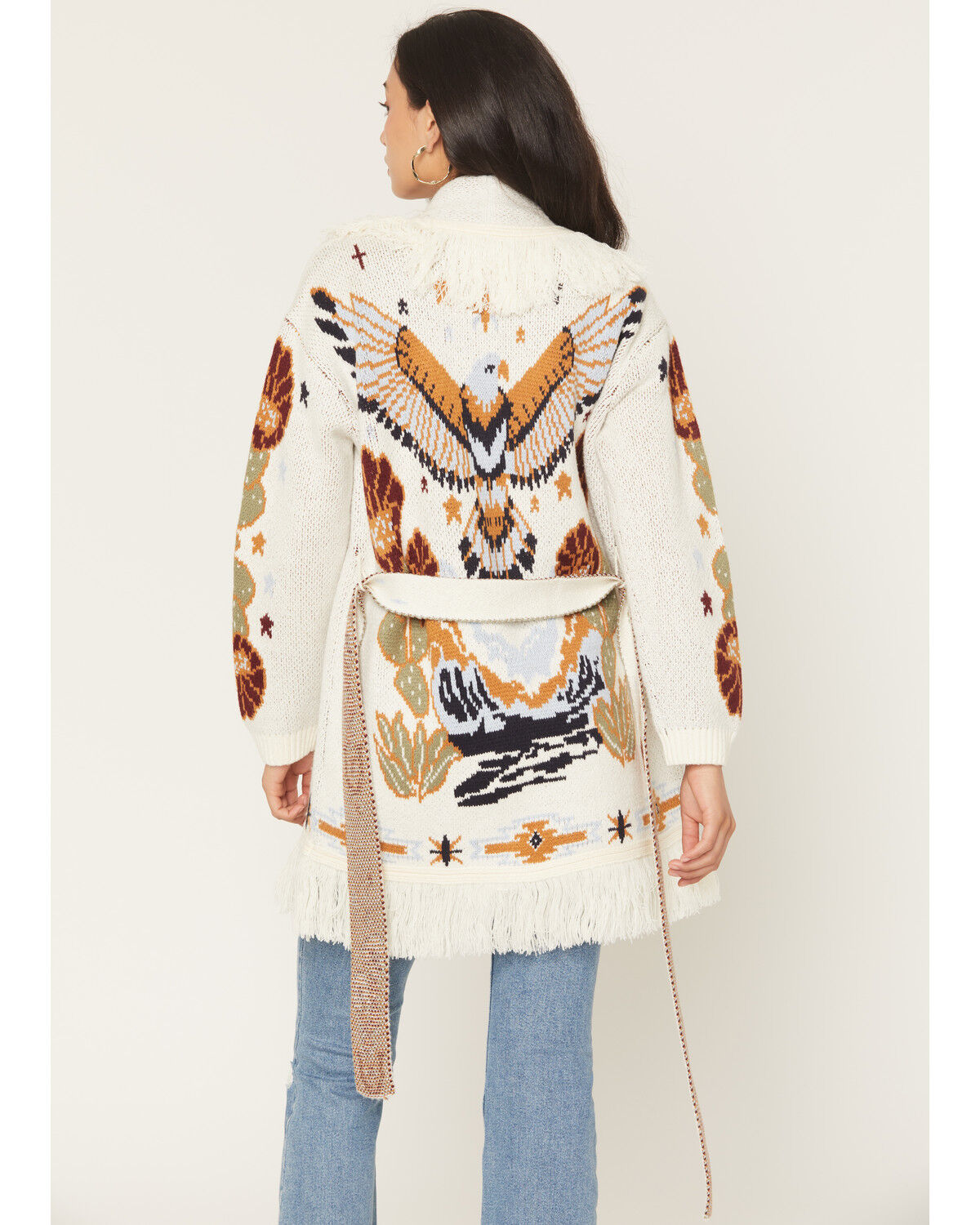 Image #4 - Idyllwind Women's Peregrine Eagle Cardigan Sweater, Cream, hi-res
