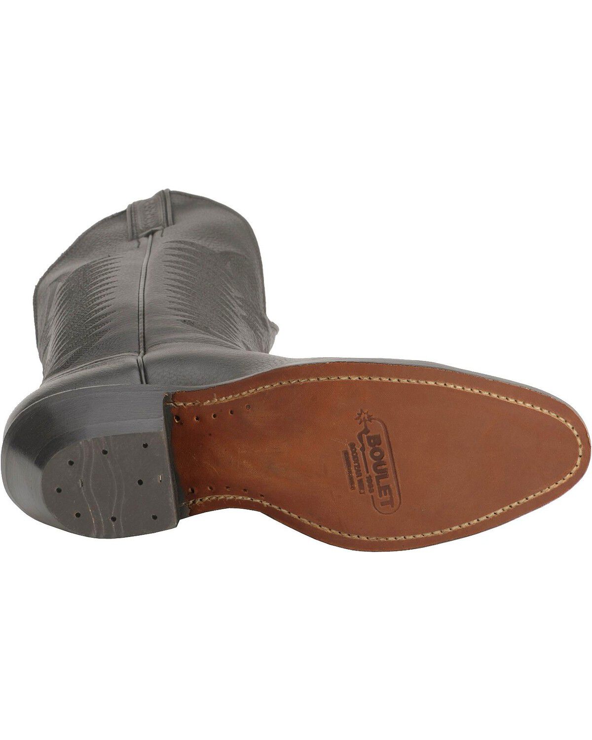 Image #5 - Boulet Men's Western Boots - Round Toe, Black, hi-res