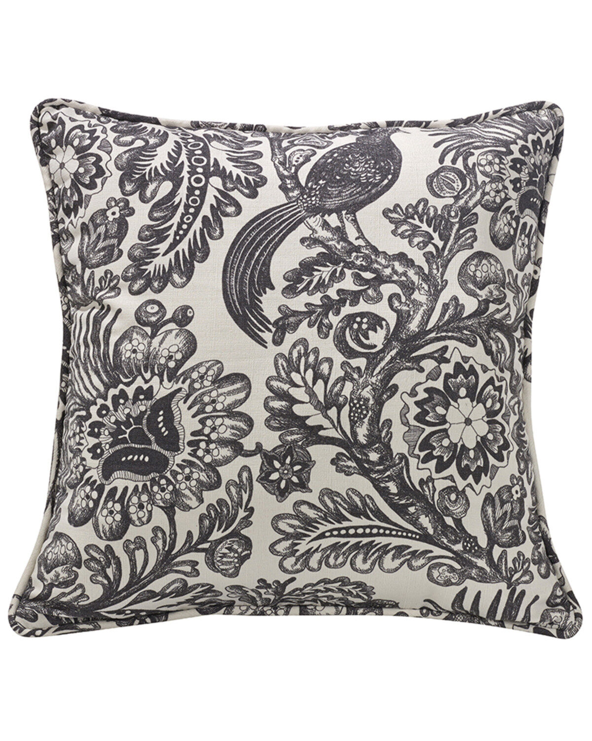 Image #1 - HiEnd Accents Augusta Euro Sham, Black, hi-res