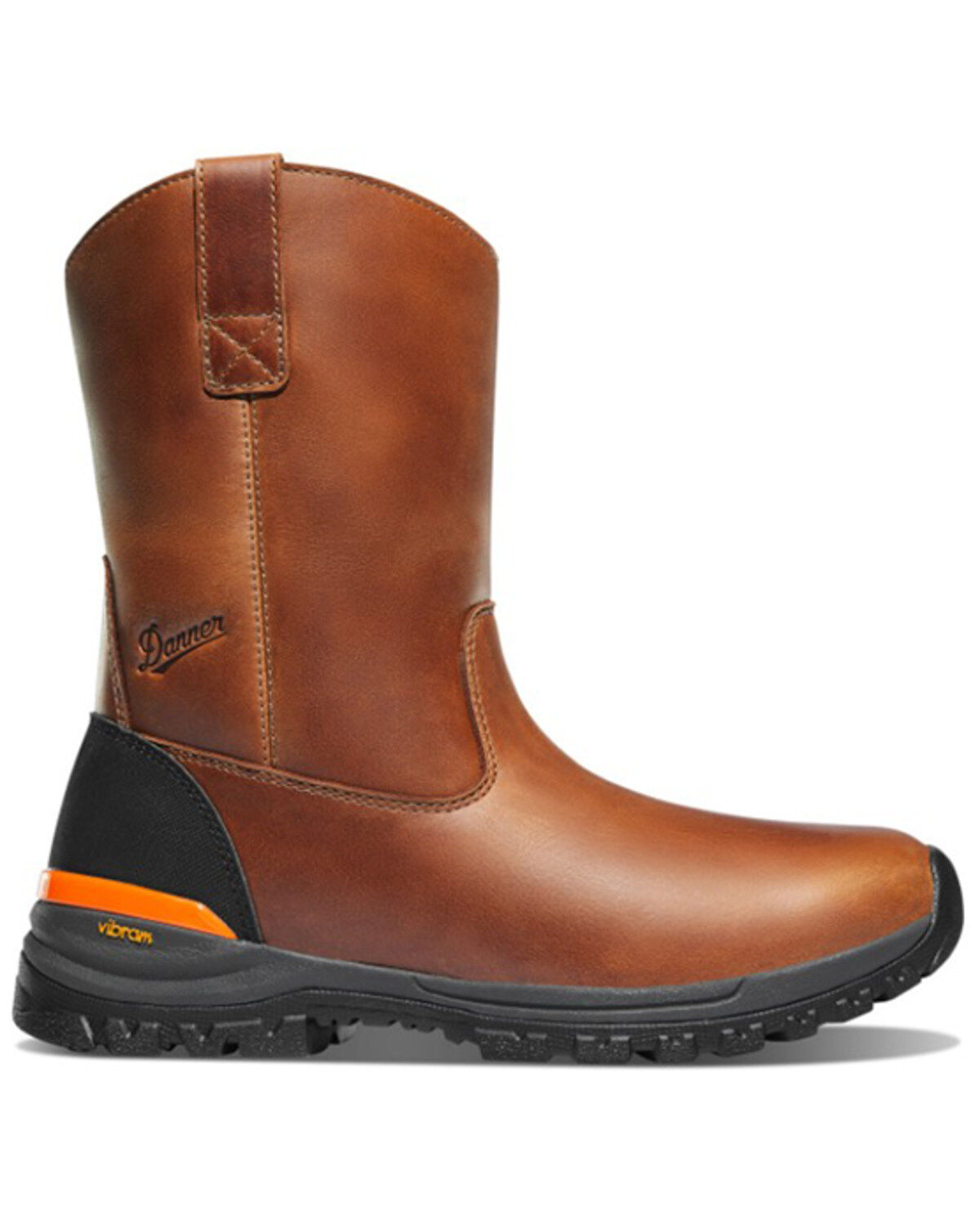 Image #2 - Danner Men's 10" Stronghold Wellington Work Boots - Composite Toe, Brown, hi-res