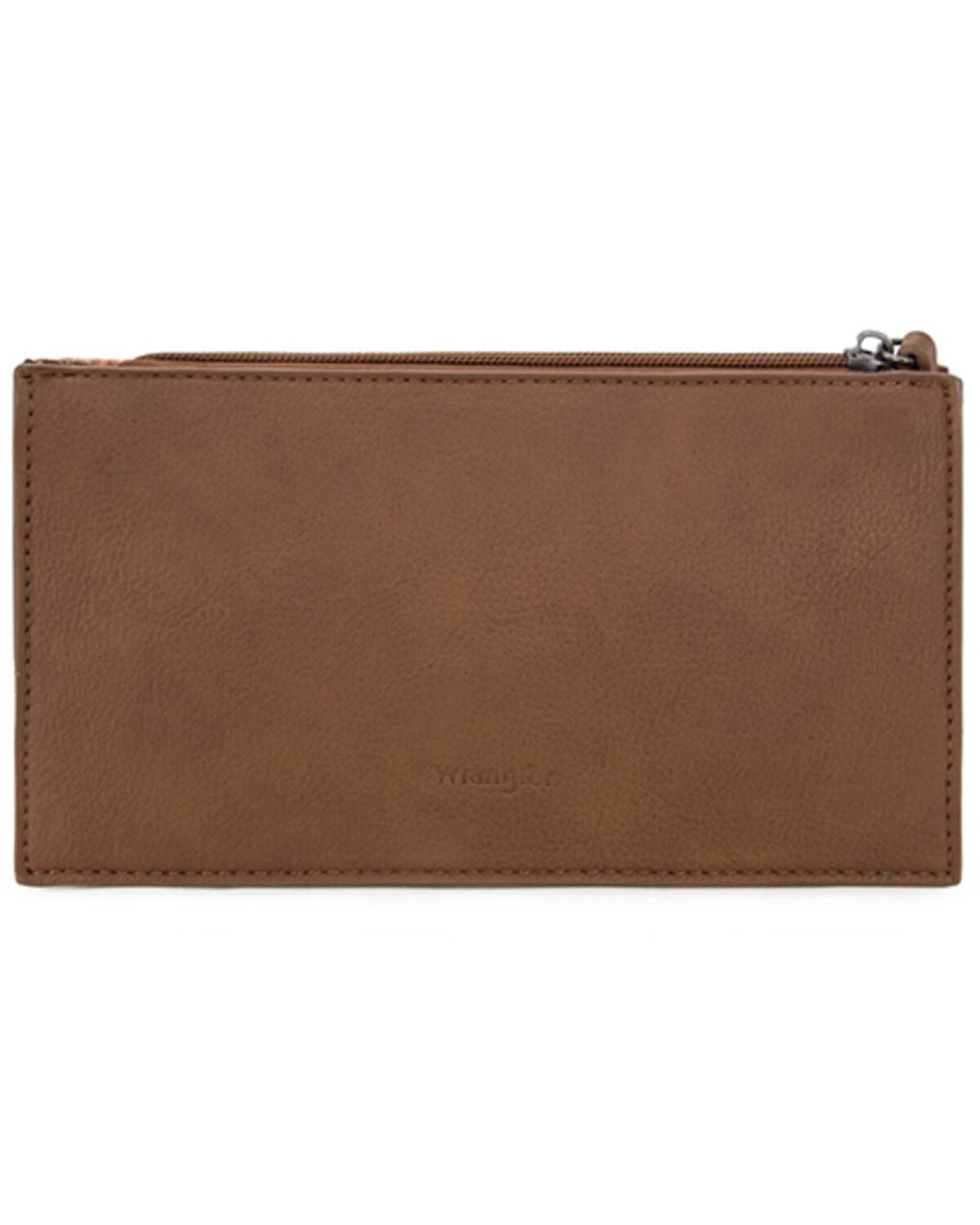 Image #2 - Wrangler Women's Sherpa Southwestern Print Canvas Clutch, Brown, hi-res