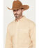 Panhandle Select Men's Geo Print Long Sleeve Button-Down Western Shirt, Yellow, hi-res