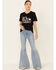 Image #2 - Ali Dee Women's Give Me My Space Cowboy Graphic Short Sleeve Tee, Black, hi-res