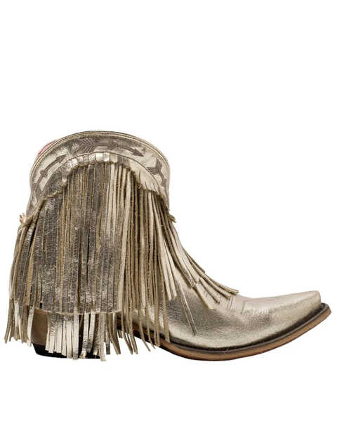 Junk Gypsy Women's Spitfire Fashion Booties - Snip Toe, Gold, hi-res