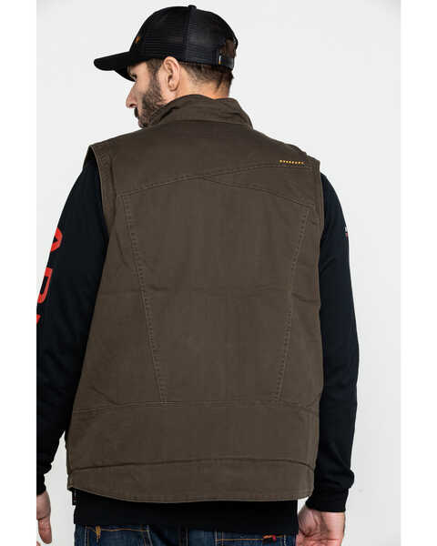 Image #2 - Ariat Men's Loden Rebar Washed Dura Canvas Insulated Work Vest , , hi-res