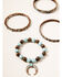 Image #1 - Shyanne Women's Crescent Bronze 4pc Stretch Bracelet Set, Rust Copper, hi-res