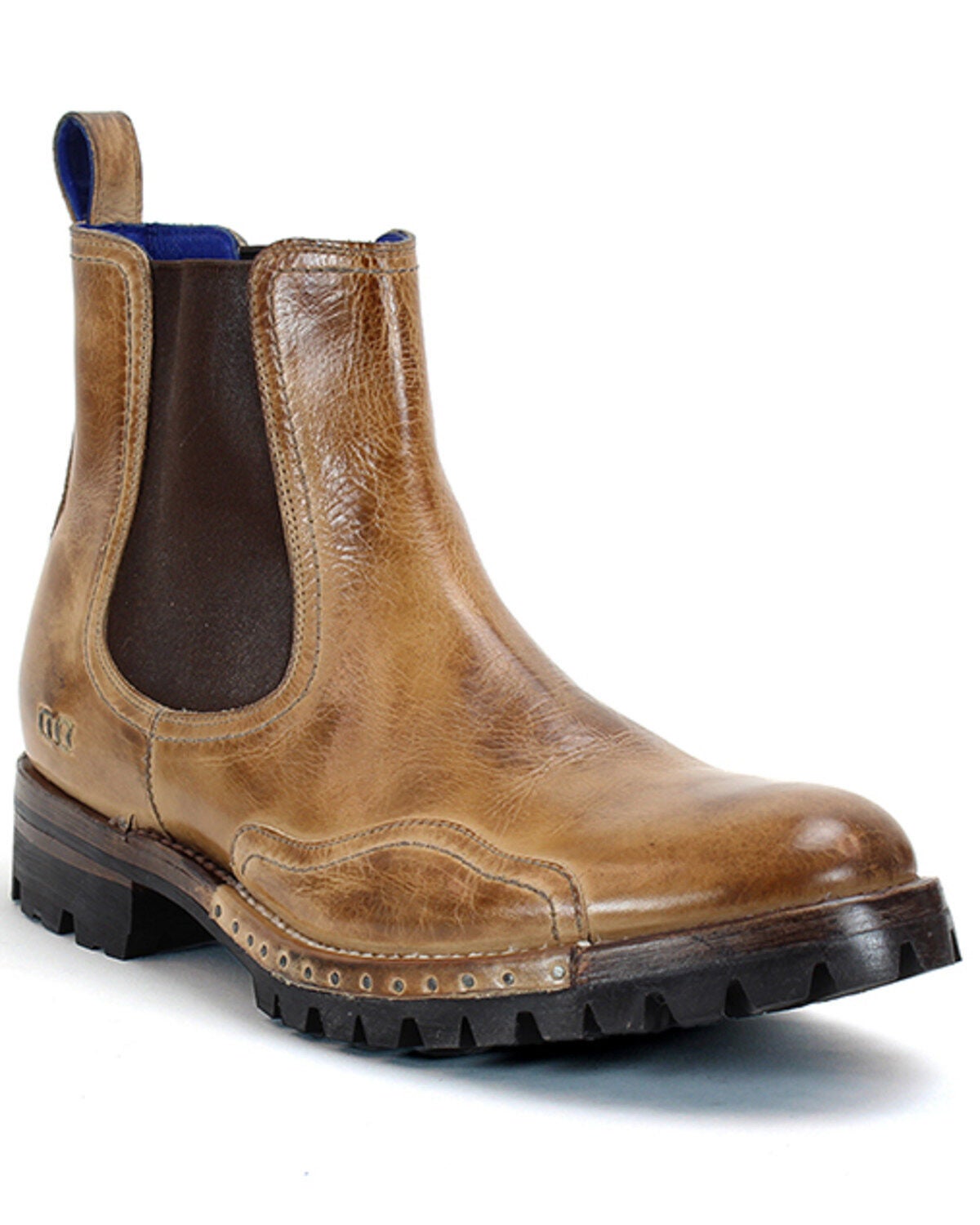 Bed Stu Men's Brady Trek Chelsea Ankle Boots - Round Toe, Tan, hi-res