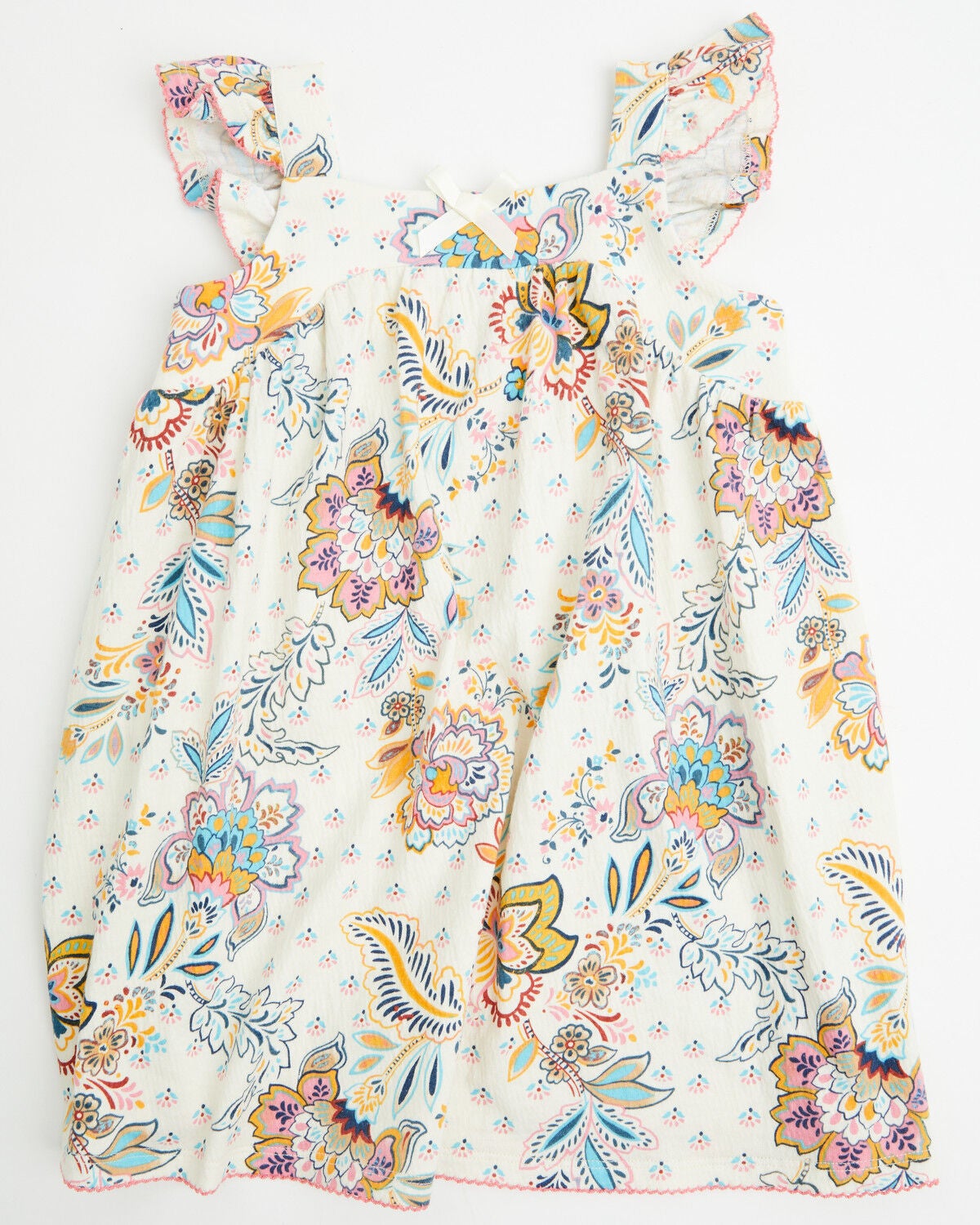 Shyanne Toddler Girls' Paisley Print Sleeve Dress, Cream, hi-res