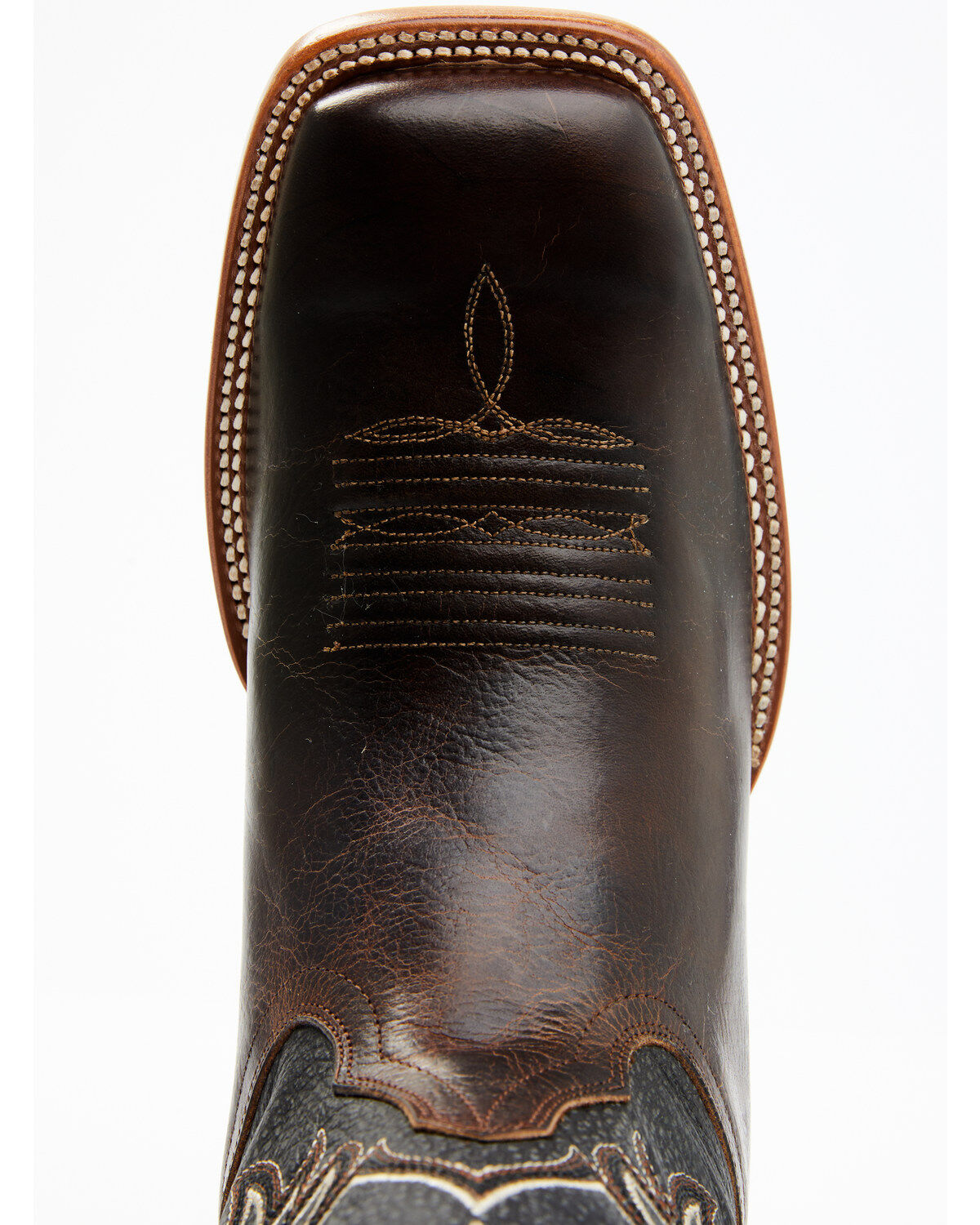 Image #6 - Cody James Men's Montana Western Boots - Broad Square Toe, Dark Brown, hi-res