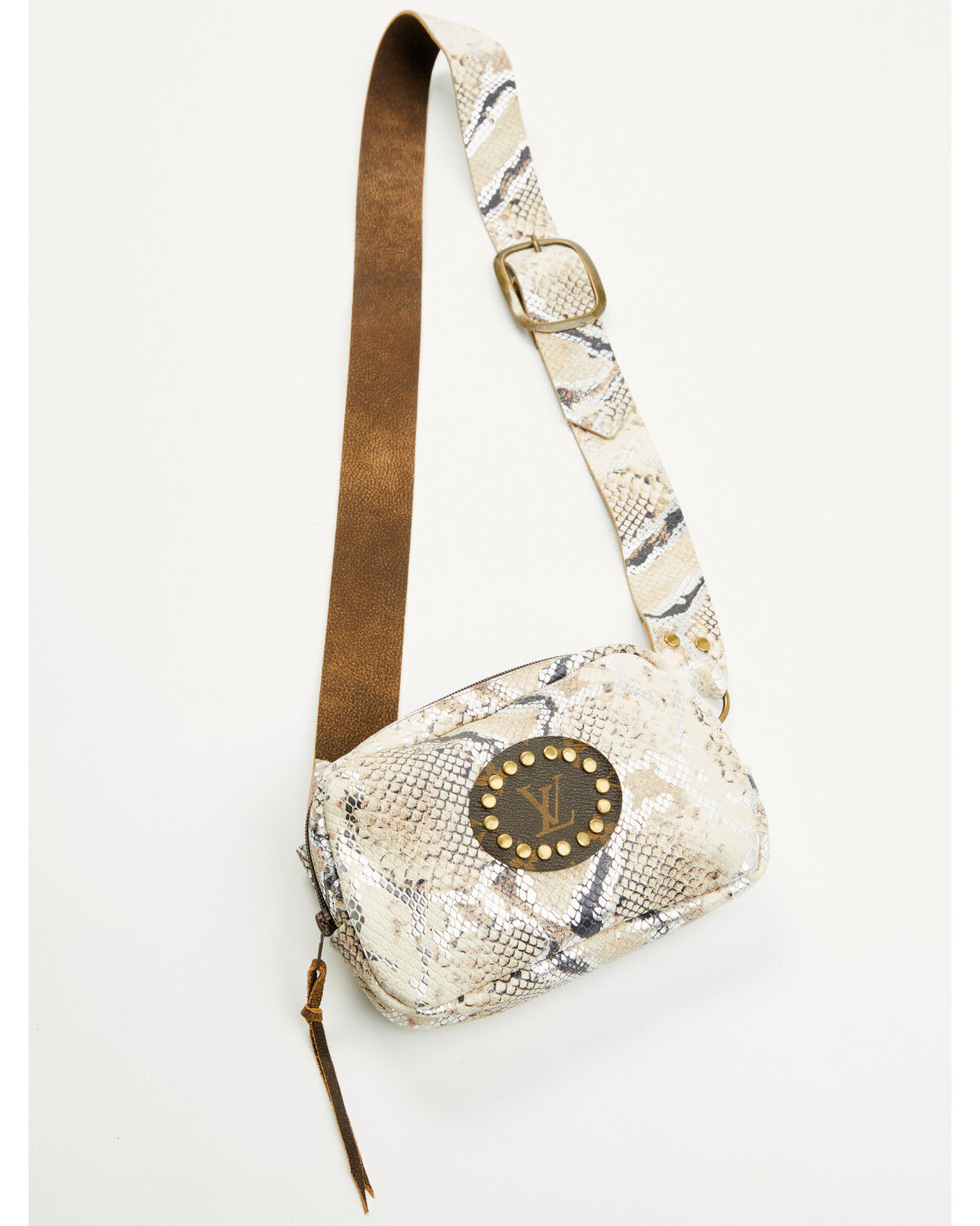 Image #2 - Keep It Gypsy Women's Paige Snake Print Crossbody Sling Bag, Cream, hi-res