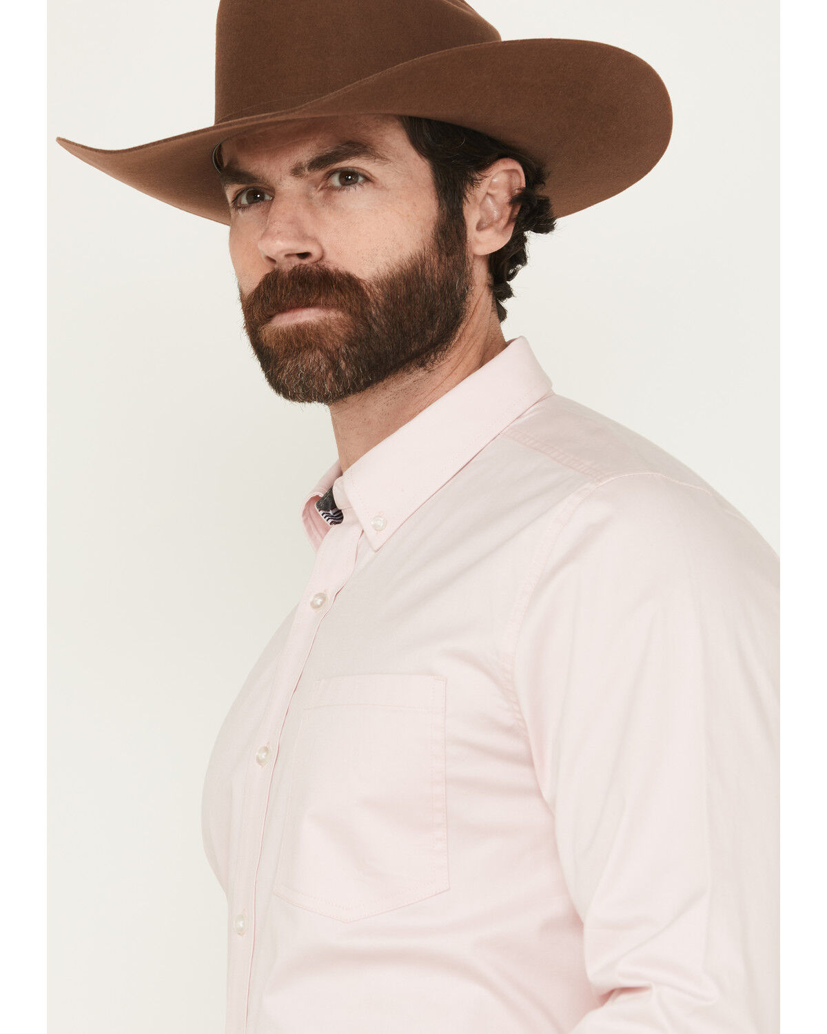 Cody James Men's Performance Twill Solid Long Sleeve Button-Down Stretch Western Shirt