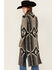 Image #4 - Rock & Roll Denim Women's Southwestern Print Duster Cardigan, Black, hi-res