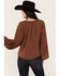 Shyanne Women's Washed Satin Tunic Blouse , Medium Brown, hi-res