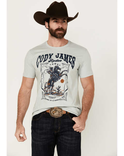 Cody James Men's Rodeo Rider Short Sleeve Graphic T-Shirt , Natural, hi-res