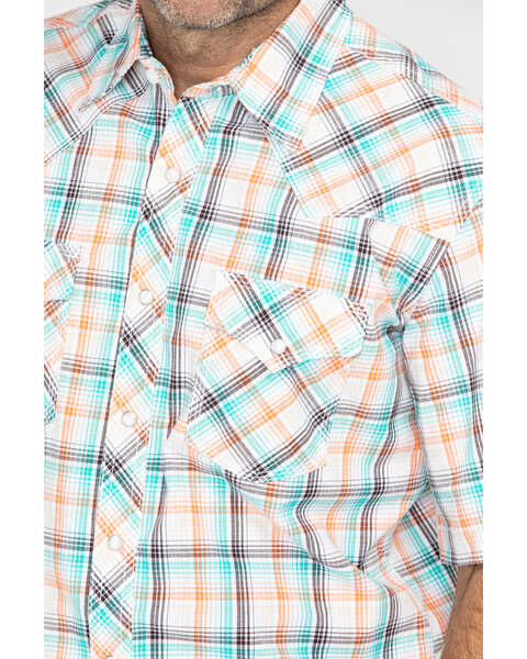 Image #5 - Wrangler Men's 20X Plaid Long Sleeve Advanced Comfort Competition Shirt , , hi-res