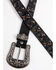Image #2 - Shyanne Women's Black Two Tone Criss Cross Studded Belt, , hi-res