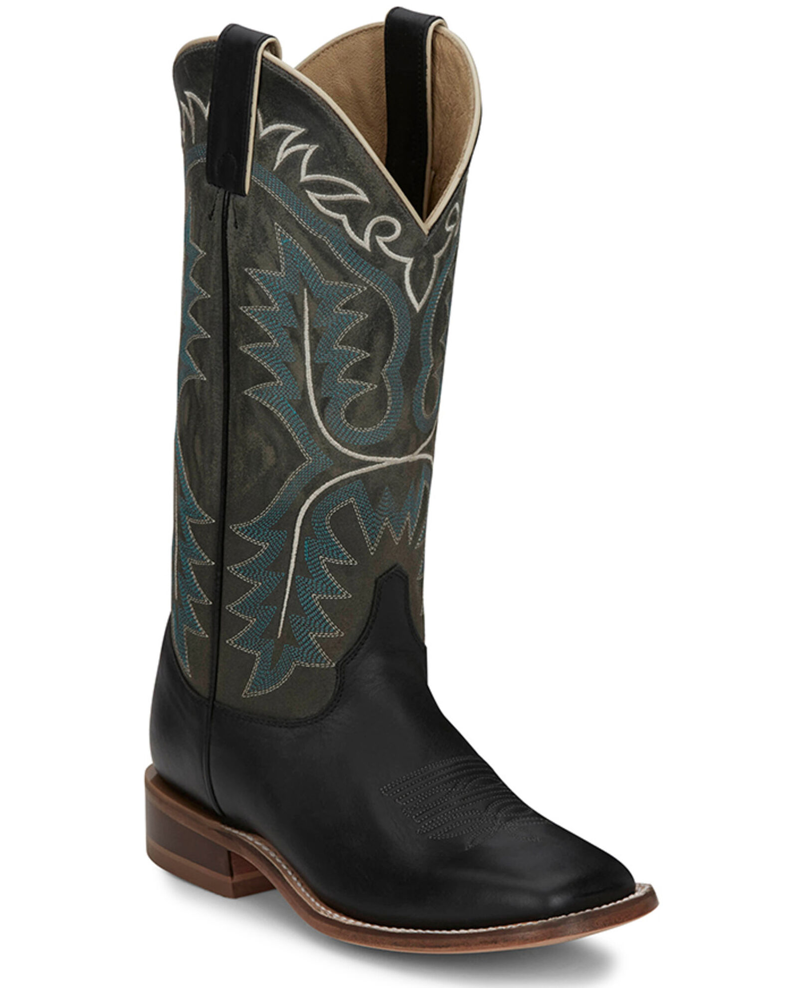 Justin women's square sales toe cowboy boots