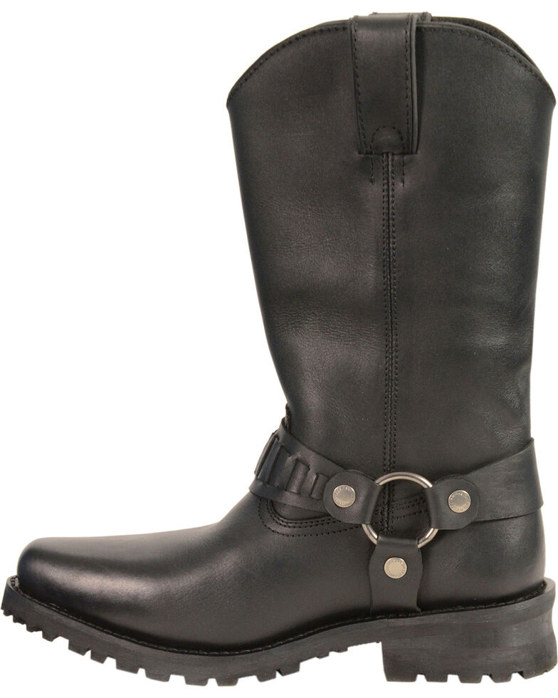 Milwaukee Leather Men's 11" Western Style Harness Boots Square Toe