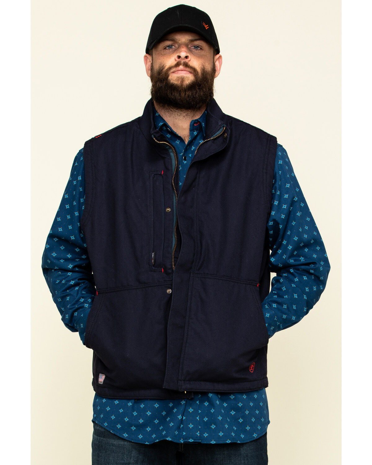 Image #1 - Ariat Men's FR Workhorse Insulated Work Vest, , hi-res