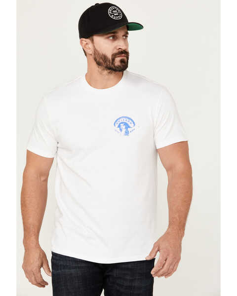 Image #2 - Brixton Men's Vive Libre Short Sleeve Graphic T-Shirt , White, hi-res