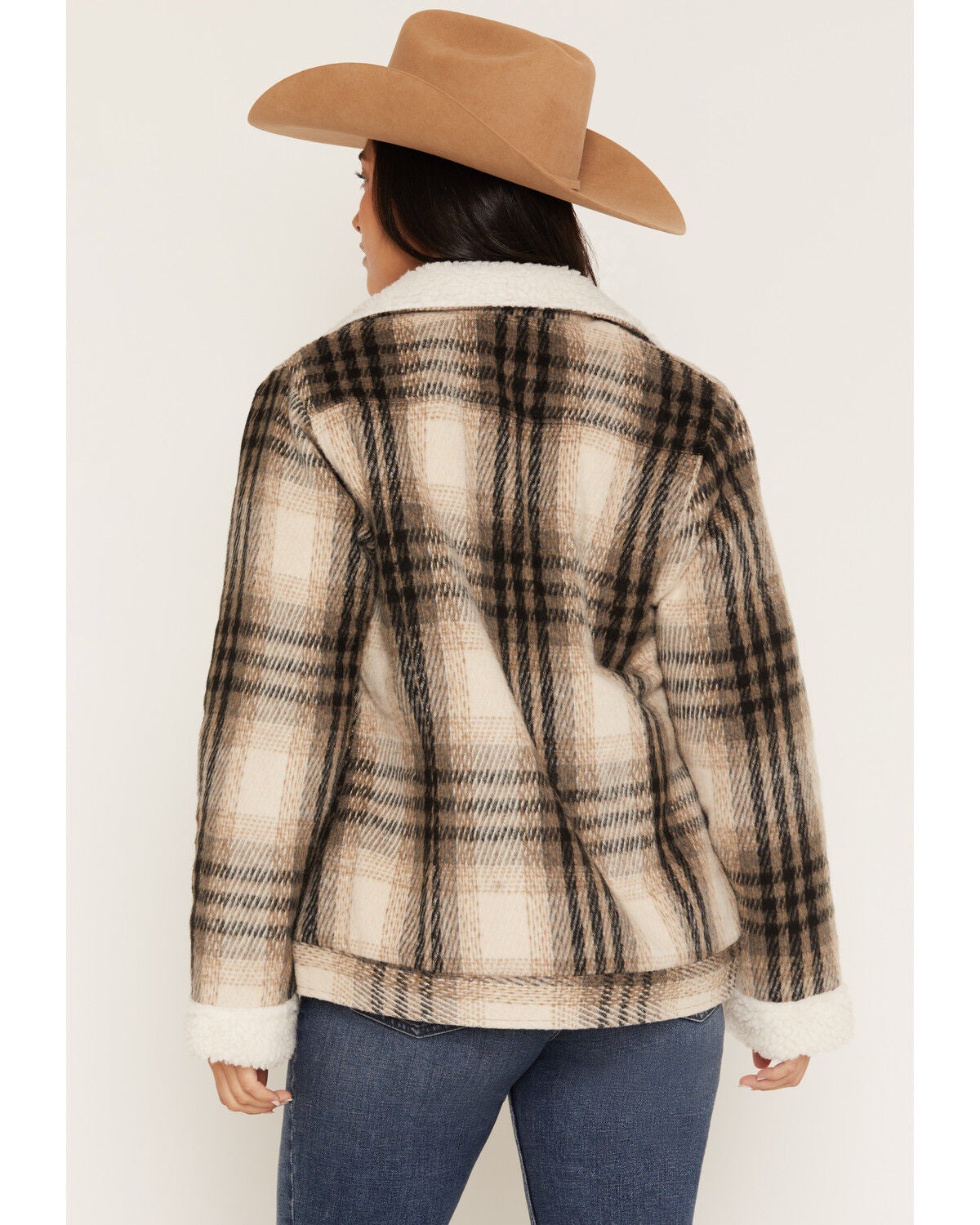 Image #4 - Outback Trading Co Women's Gemma Sherpa Lined Button-Down Jacket, Cream, hi-res