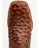 Image #6 - Tanner Marl Men's Exotic Ostrich Print Western Boots - Broad Square Toe, Brown, hi-res