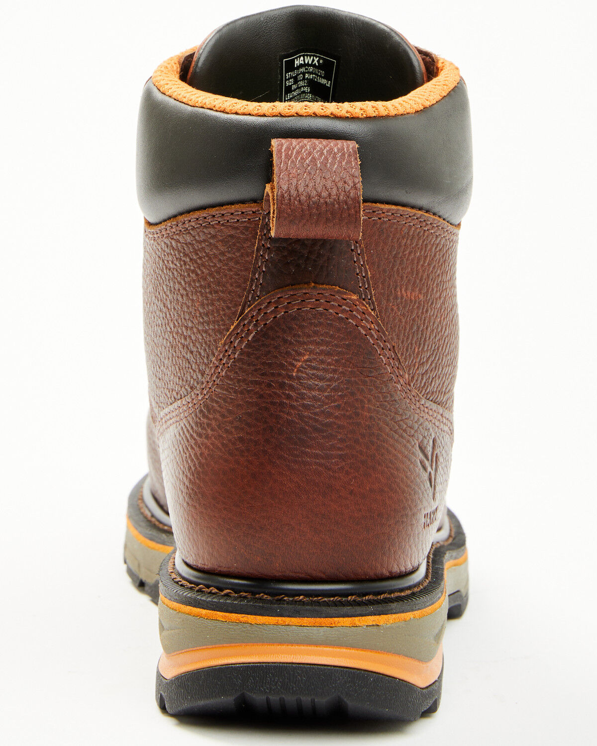 Image #5 - Hawx Men's 6" Enduro Metguard Work Boots - Composite Toe, Dark Brown, hi-res