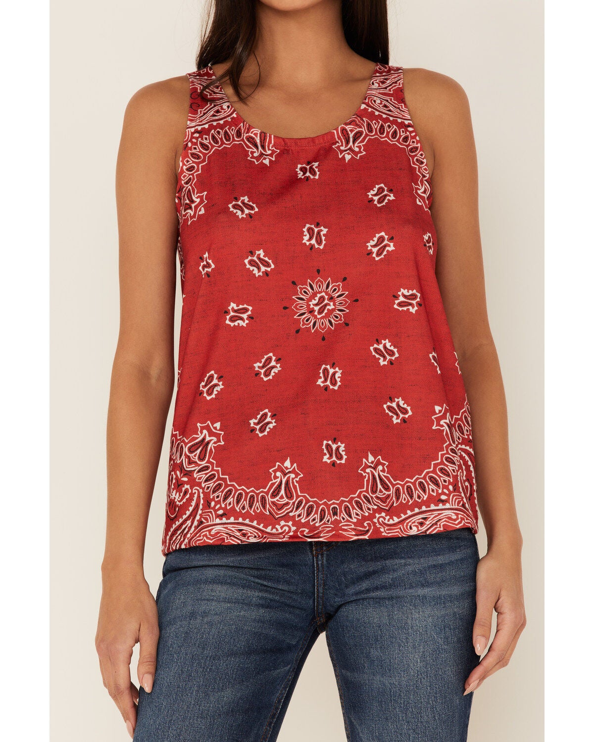 bandana print tank