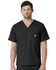 Image #1 - Carhartt Men's Slim Fit Six Pocket V-Neck Scrub Top, Black, hi-res