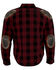 Milwaukee Performance Men's Black/Red Aramid Checkered Flannel Biker Shirt - Big & Tall, Black/red, hi-res