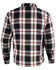 Image #3 - Milwaukee Performance Men's Black/White/Red Aramid Flannel Biker Jacket - 5X, Black/red, hi-res