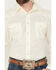 Image #3 - Wrangler Men's White Solid Dobby Long Sleeve Pearl Snap Western Shirt - Big & Tall, Cream, hi-res