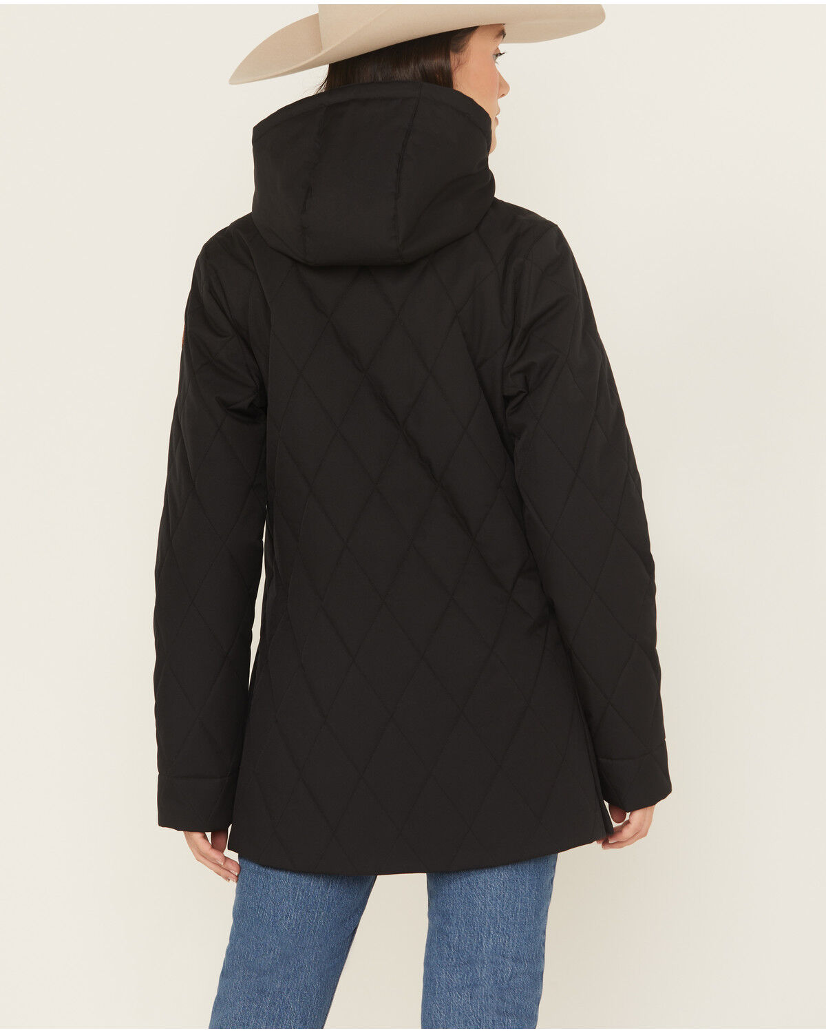 Image #4 - Cinch Women's Barn Coat, Black, hi-res