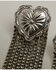 Image #4 - Lainey Wilson Women's Heart Concho Fringe Earrings, Silver, hi-res