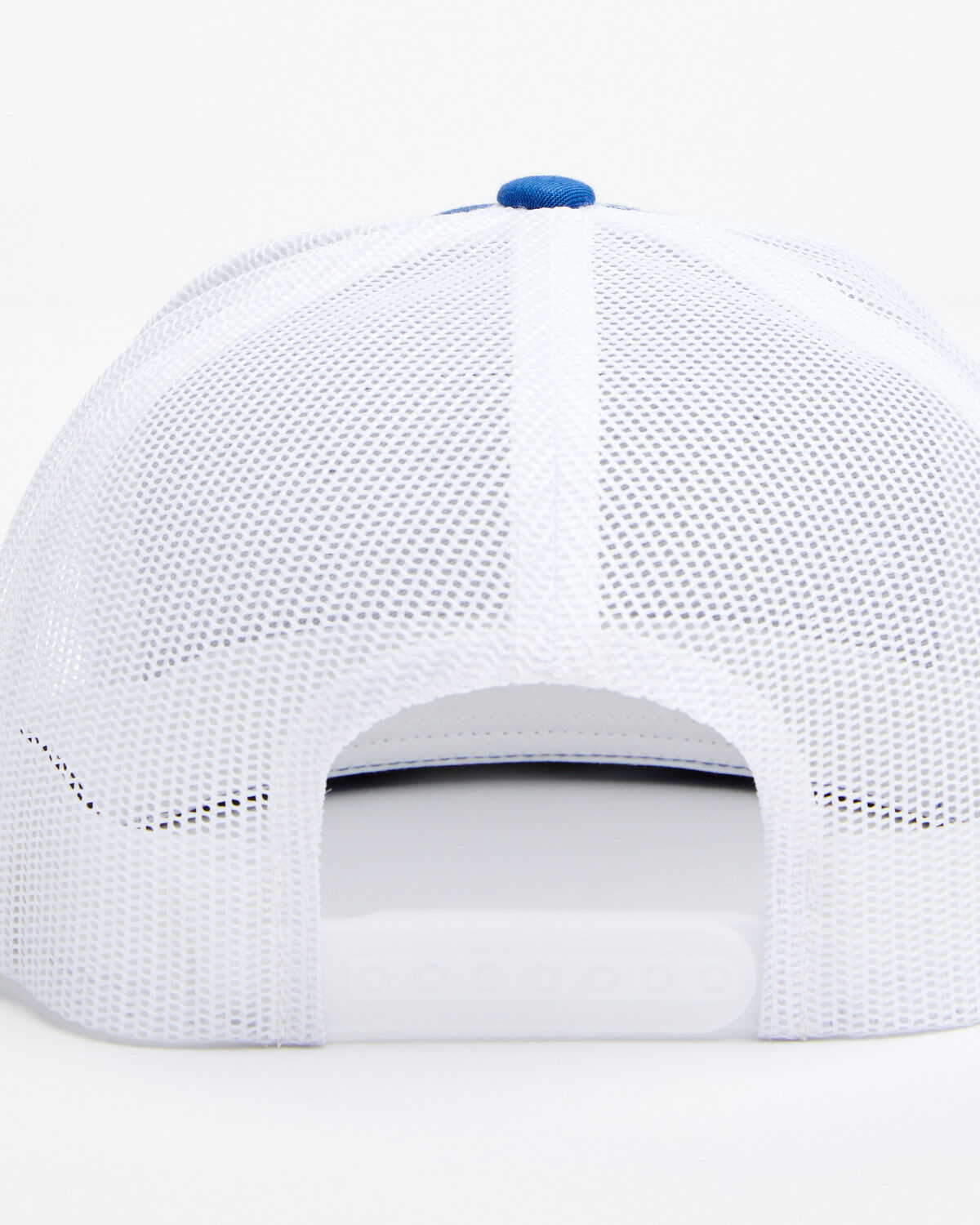 Image #3 - Lazy J Ranch Men's Cattle Headquarters Logo Patch Mesh-Back Ball Cap, Blue, hi-res
