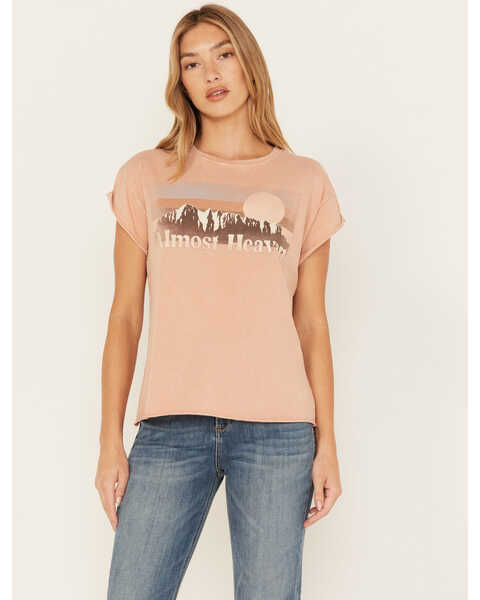 Cleo + Wolf Women's Almost Heaven Graphic Tee, Taupe, hi-res