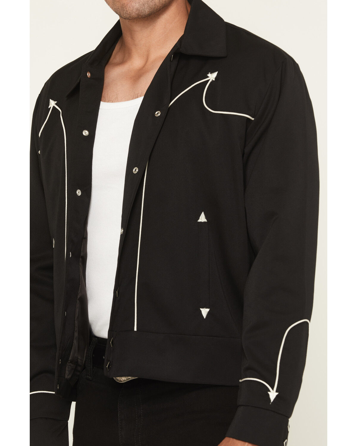 Scully Men's Western Embroidered Snap Jacket