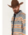 Pendleton Men's Driftwood Southwestern Stripe Button Down Western Shirt , Blue, hi-res