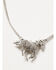 Image #3 - Lainey Wilson Women's Pav&eacute; Horse Necklace, Silver, hi-res
