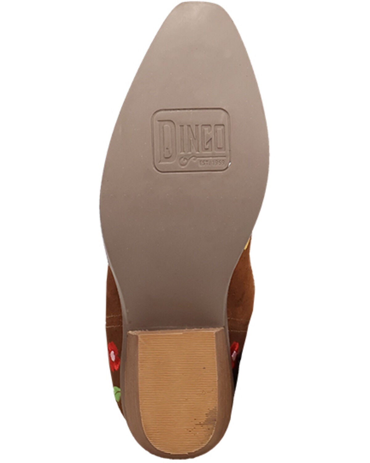 Image #7 - Dingo Little Girls' Flower Power Western Boots - Snip Toe, Brown, hi-res