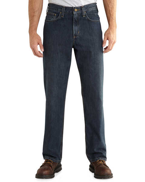 Image #6 - Carhartt Workwear Men's Relaxed Fit Holter Jeans, Med Stone, hi-res