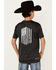 Image #3 - Ariat Boys' Charger Vertical Flag Graphic Short Sleeve T-Shirt, Charcoal, hi-res