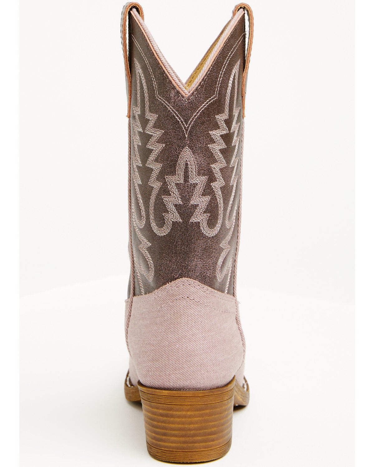 Image #5 - Shyanne Girls' Hallie Western Boots - Round Toe, Pink, hi-res